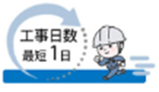 工事日数 最短1日