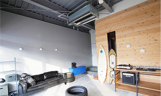 男心をくすぐる「ガレージ」