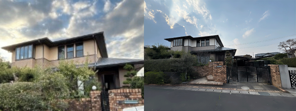 内外装フルリフォームした佐倉市の施工事例　外観before after